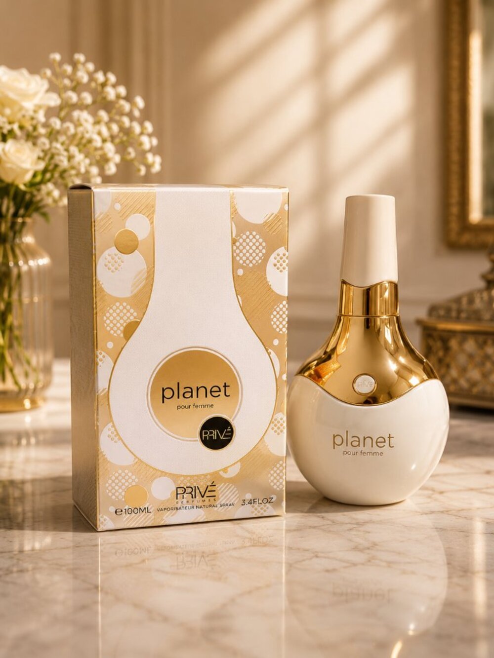 PRIVE Planet eau de Parfum For Woman 100ML 3.4 Oz new Sealed